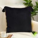 SOGA 2X Black Vintage Butterfly Pillow Tassel Velvet Square Throw Pill